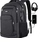 Paude Backpack for Men and Women,School Backpack for Teens,15.6 inch Laptop Backpack with USB Charging port for Business College Travel