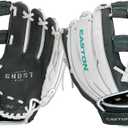 Easton | GHOST FLEX Youth Softball Glove | Right Hand Throw | 11" | Grey/White/Mint