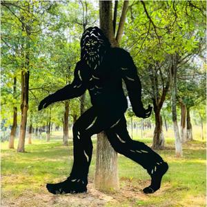 7.4ft Bigfoot Metal Outdoor Decor Big Foot Sasquatch Gifts for Men/Women Bigfoot Silhouette Statues for Yard Art, Patio, Lawn, Forests, Garden Decor, Yard Display, Garden Decorations