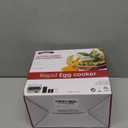 Evoloop Rapid Egg Cooker Electric 6 Eggs Capacity, Soft, Medium, Hard Boiled, Poacher, Omelet Maker Egg Poacher With Auto Shut-Off, BPA Free (Green)