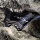 Andrew Marc Men's Mid-Length Puffer Jacket, SMOKE (FAUX FUR COLLAR), XX-Large