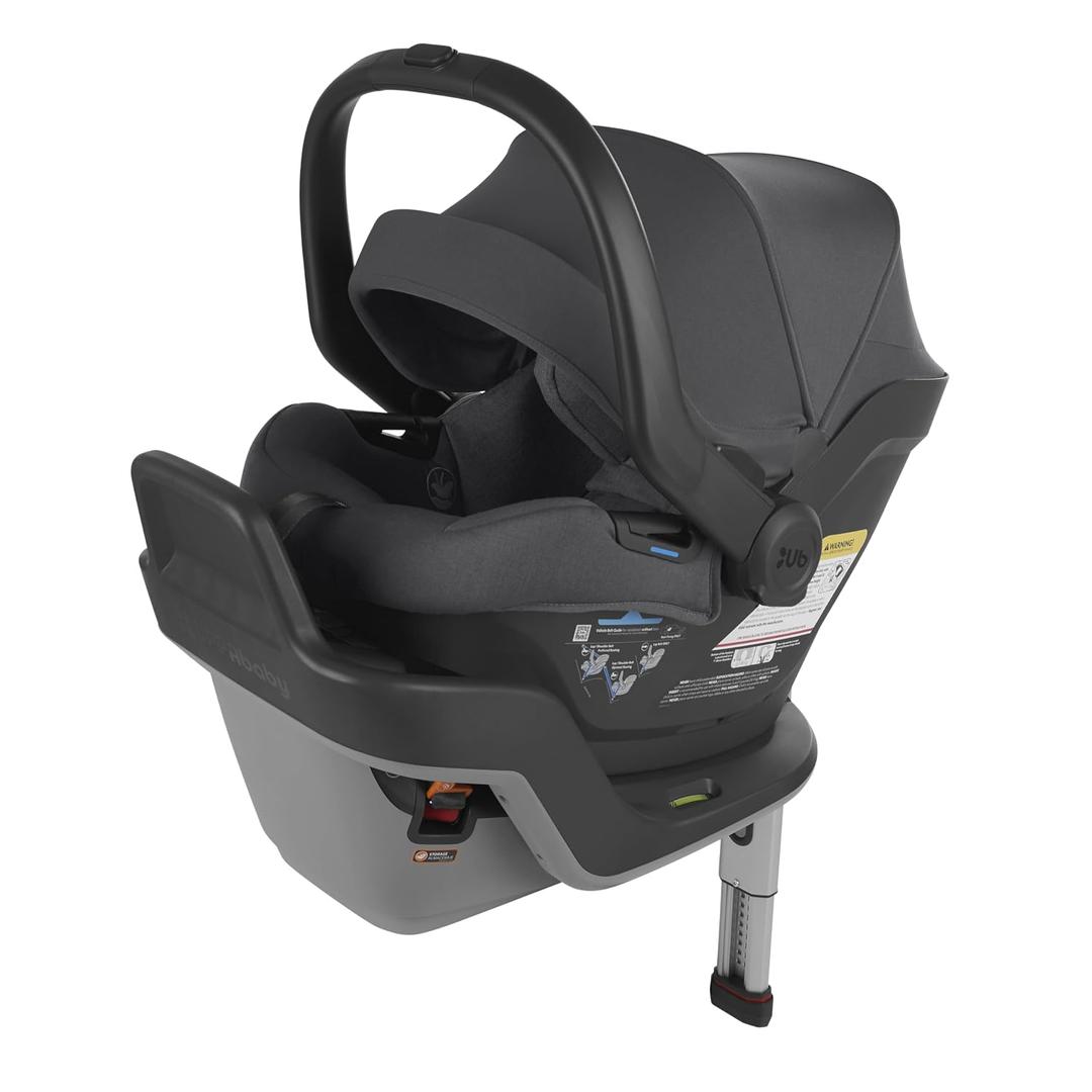 UPPAbaby Mesa Max Infant Car Seat/Base with Load Leg and Robust Infant Insert Included/Innovative Safety Features + Simple Installation/Direct Stroller Attachment/Greyson (Charcoal Mlange)