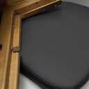 YOUNIKE Black Dining Chair with High Back Single Mid Century Modern Kitchen Chair Faux Leather Upholstered Armless Accent Chair 20" Wide Padded Seat with Soild Wooden Legs for Living Room Bedroom