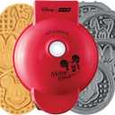 Disney | Dash MultiMaker® Mini Maker System  Electric Waffle Maker & Swappable Plates  1 MultiMaker®, 4 Plates, Mickey Mouse & Friends Design, Aluminum
