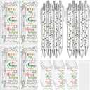 25 Sets Teacher Christmas Gifts Bulk with Light Bulb Pen & Thanks for Making School Cards Holiday Thank You Appreciation Gifts from Students Classroom Favors for School Office Supplies