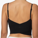 Colorfulkoala Women's Dreamlux Crop Tank Tops with Built in Bra Adjustable Spaghetti Strap Workout Yoga Camisole, M