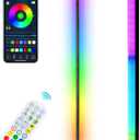 RGB Corner Floor Lamp, Bluetooth APP and Remote Control Music Sync LED Modern Floor Lamp for Living Room, Light Timing, 398 Dimmable Modes, 64.5" RGB Color Changing Mood Lighting (1PC)