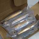 Antique Brass Cabinet Pulls, 3 Inch Hole Centers, Stepped Kitchen Cabinet Handles ZP2402 | Pack of 10, Solid Retro Hardware for Kitchen Door Drawer Dresser Bathroom Vanity Cupboard, 3"