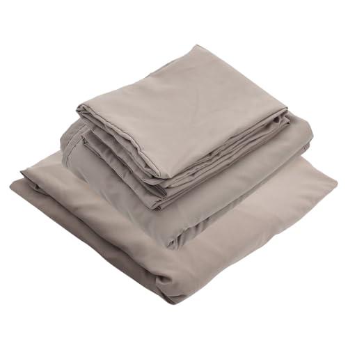 1set Full Microfiber Bedding Fitted Sheet and Pillow Covers, Bed Sheets for Comfortable Sleep and Easy Care Deep