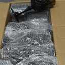 XUWAIDSGN 7oz Plastic Vintage Wine Glasses Drinking Glasses Unbreakable Wedding Glassware Crystal Water Goblets Reusable Drinkware Vintage Champagne Flutes (24, Black)