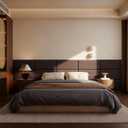 Fromann Upholstered Wall Mounted Headboard for Queen/TXL/King Size Beds, Peel and Stick Headboard 23.6" x 11.8"/PC, Interior Wall Panels for Bedroom Study, Headboards Only (3, Coffee)