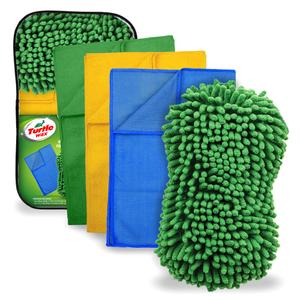 Turtle Wax Extendable Flexible Microfiber Duster And 3 Microfiber Cloth