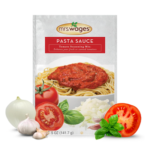 Mrs. Wages Pasta Sauce Canning Mix, Simple Homemade Sauce, 6, 5 oz packets - BBD: 08-31-28