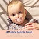 MAM Supreme Night Baby Pacifier, for Sensitive Skin, Patented Nipple, 16+ Months, Girl, 2 Count (Pack of 1)