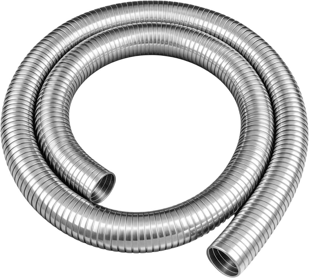 Exhaust Flex Pipe (1.25'' x 72.00''), Universal Stainless Exhaust Hose for Automotive, Generator and Industrial Equipment