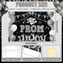 Kigeli Graduation Party Decorations 2026 Prom Yard Sign Prom Lawn Sign with Stakes for College High School Graduation Party Outdoor Photo Backdrop Decor(Silver)
