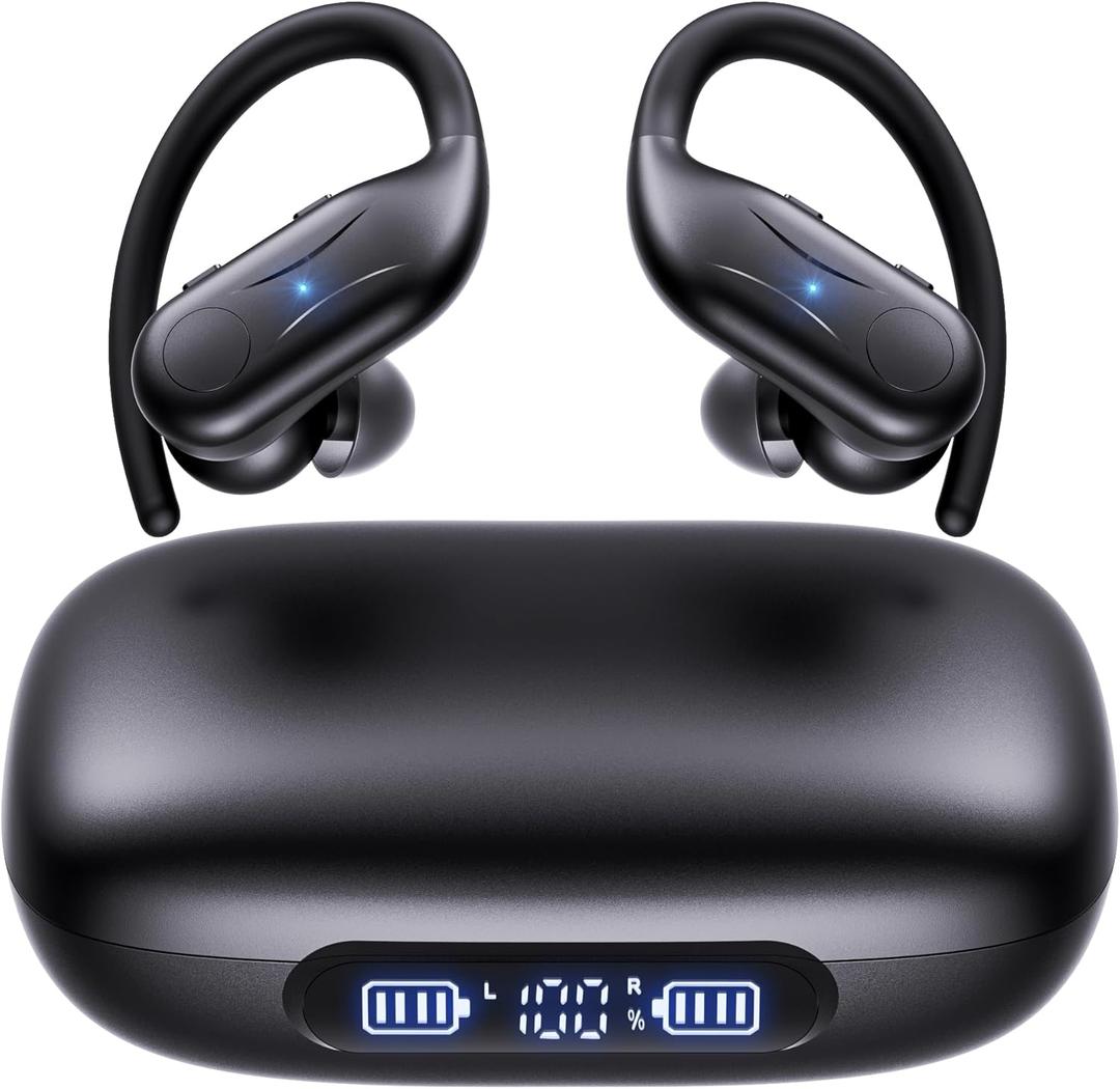 Bluetooth Hearing Aids for Seniors, Rechargeable Hearing Aid Earbuds for Hearing Loss People, Hearing Amplifiers for Seniors, 3 Noise Cancelling and 5 Volume, LED Power Display and Auto-On/Off