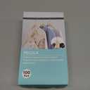 100 PCS Space Saving Hanger Hooks and Clips for Plastic Hangers (White)