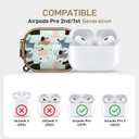 Maxjoy for AirPods Pro 2nd/1st Generation Case with Lock, Cute AirPods Pro 2 Case Lock Protective Hard AirPod Pro Cover for Women Men with Keychain for Airpod Pro (2023/2022/2019), Dog