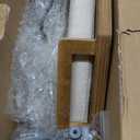 INICIO Cat Wall Shelves - Safe and Sturdy Cat Wall Furniture - Stylish Natural Wood Corner Shelf with 3 Steps for Cats up to 15lbs - Cushioned Perch and Stairs for Climbing and Playing - Dark Brown