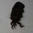 16Inch Hair Toppers for Women with Thinning Hair, Heat Resistant Fibre Synthetic 6.5" x 6.5" Base, Curly Wavy Topper for Women (Dark Brown with Highlights, 16inch)