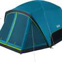Coleman Skydome Dark Room Camping Tent with Screen Porch & 5-Minute Setup, Weatherproof Tent Blocks 90% of Sunlight, Rainfly & Carry Bag Included, Made of PFAS-Free Materials, 6-Person