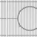 Outspark Gourmet BBQ System Grate Replacement Parts for Weber Genesis II 400 Genesis II LX 400 Series Grill,Cooking Grid for Weber Genesis II/LX E410 E435 E440 S410,66097 66089,Stainless Steel