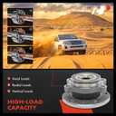 A-Premium 2 x Front or Rear Wheel Bearing and Hub Assembly Compatible with Volkswagen Audi - 2005-2019 - Jetta Passat Golf Tiguan Beetle CC Eos GTI R32 Rabbit & A3/Q3/TT Quattro