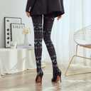 Sahabowi Women Tights, Sheer High Waist Pantyhose, Vintage Control Top Stockings, Sa Siwa12 (Black)