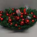 Christmas Garland, 9Ft Christmas Garland with Lights & Timer, 50LED Waterproof Battery Operated Lighted Garland Outdoor, Indoor Prelit Garland for Mantle, Stairs, Outside Christmas Decor Decorations