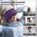 TOPOINT Sleep Mask Headphones Bluetooth Wireless 5.4, Breathable Cotton Eye Mask for Sleeping Side Sleepers Travel Music Headsets with Microphone Handsfree Men Women