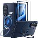Hoerrye for Samsung Galaxy Z Fold 8 Ultra Case - Magnetic 360° Ring Stand
