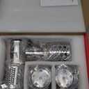 Stainless Steel Slicer Shredder Attachment for KitchenAid Stand Mixer, Cheese Grater Attachment for KitchenAid with 5 Blades, Dishwasher Safe