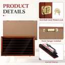 Silipull N Scale Model Train Display Case Wall Cabinet - 6 Shelves Lockable 98% UV Protection for Locomotive Collection Gift for Birthday Valentine Model Trains Collectors, 1: 148 to 1: 160 Scale Car