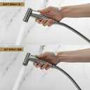 Purrfectzone Bidet Sprayer for Toilet, Handheld Sprayer Kit, Cloth Diaper Sprayer Set - Easy to Install - Stainless Steel