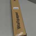 Haimin Grasscloth Wallpaper Peel and Stick 20.9in X 393in Fabric Contact Paper Wall Paper Textured Wallpaper Horizontal Stripes Look Self-Adhesive Thick Vinyl Embossed (Light Blue)