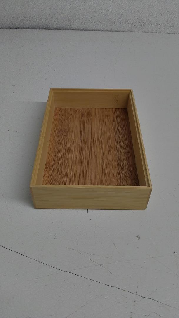 Bam & Boo - Natural Bamboo Serving Tray Modern Rectangular - for Food, Drinks, Decor, Vanity in Home, Kitchen, Bathroom, Coffee Table, Bed(X-Small, 6"x 9"x 2"