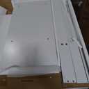 Palimder Vanity Desk with Mirror and Light, Large Drawer and Three Level Storage Dresser, 3 Lighting Modes Adjustable Brightness, Bedroom Dressing Table (White)