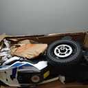 12V 7AH Kids Motorcycle, Licensed BMW Ride On Police Motorcycle for Kids with High/Low Speed, 2 Storage Boxes, Warning Lights and LED Headlights,Spring Suspension, Motorbike for Boys Girls (White)