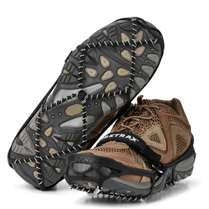 Yaktrax Pro Traction Cleats - 360-Degree Grip on Snow, Ice, & Multi-Terrain Surfaces - Elastic Outer Band w/Easy-On/Off Heel Tab & 1.4mm Stainless Steel Coils - Abrasion Resistant - Unisex S
