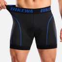 Bikewa Men's Cycling Underwear with Anti-Slip Leg Grips 4D Padded Bike Shorts MTB Liner for Bicycle Biking Riding, M