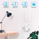 US to UK Ireland Travel Plug Adapter, Type G Power Plug Adapter with 3 Outlets 3 USB Ports(2 USB C), European Travel Plug Adapter for USA to England London Scotland British Qatar Irish Hongkong