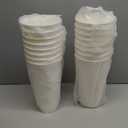 16 Pack Flower Buckets 9.84 Inch Plastic Flower Vases Modern Round Vases for Centerpieces Floral Display Decorative Buckets for Table Home Wedding Decorations (Pure White)