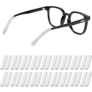 20 Pairs Anti-Slip Silicone Glasses Ear Cushions, Silicone Ear Grip Sleeve Retainer for Eyeglasses