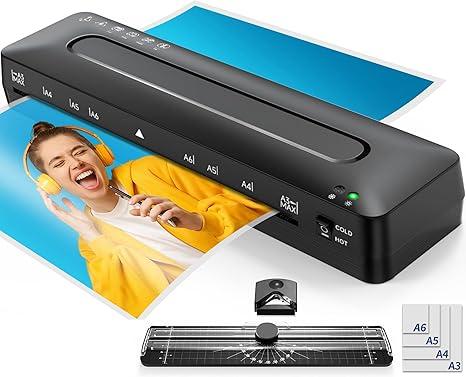 MAXDONE Laminator Machine 11x17-4-in-1 Thermal Cold 13 Inch Laminating Machine with Sheets, Paper Trimmer & Corner Rounder, ABS Jam Release & Fast Warm-up Laminator for A3/A4/A5, Home Office School