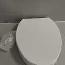 KOHLER 25875-0 Hyten 3" Height, Elevated Soft Close Elongated Toilet Seat, Contoured Seat with Grip-Tight Bumpers, Quick-Attach Hardware, No Slam Toilet Seat, White
