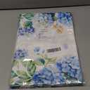 2 Pack Watercolor Hydrangea Table Runner Blue Butterfly Spring Summer Table Decorations Rustic Coffee Table Runners for Home Kitchen Dining Room Wedding Party 13x71 Inch (13x71 Inch, Hydrangea)
