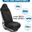 Waterproof Towel Car Seat Cover - Sweat-Wicking Post-Workout Seat Protector for Athletes, Gym, Yoga, Beach - Non-Slip, Machine Washable, Universal Fit Front Seat Mat