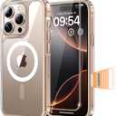 TAURI for iPhone 16 Pro Max Case, Camera Control Compatible with MagSafe, with Screen Protectors, Military-Grade Protection, Slim Magnetic Phone Case for 16 Pro Max 6.9", Clear