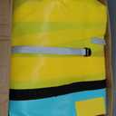 SUYOCHIC Inflatable Floating Dock, 7FT x 6FT, Mint Green/Yellow